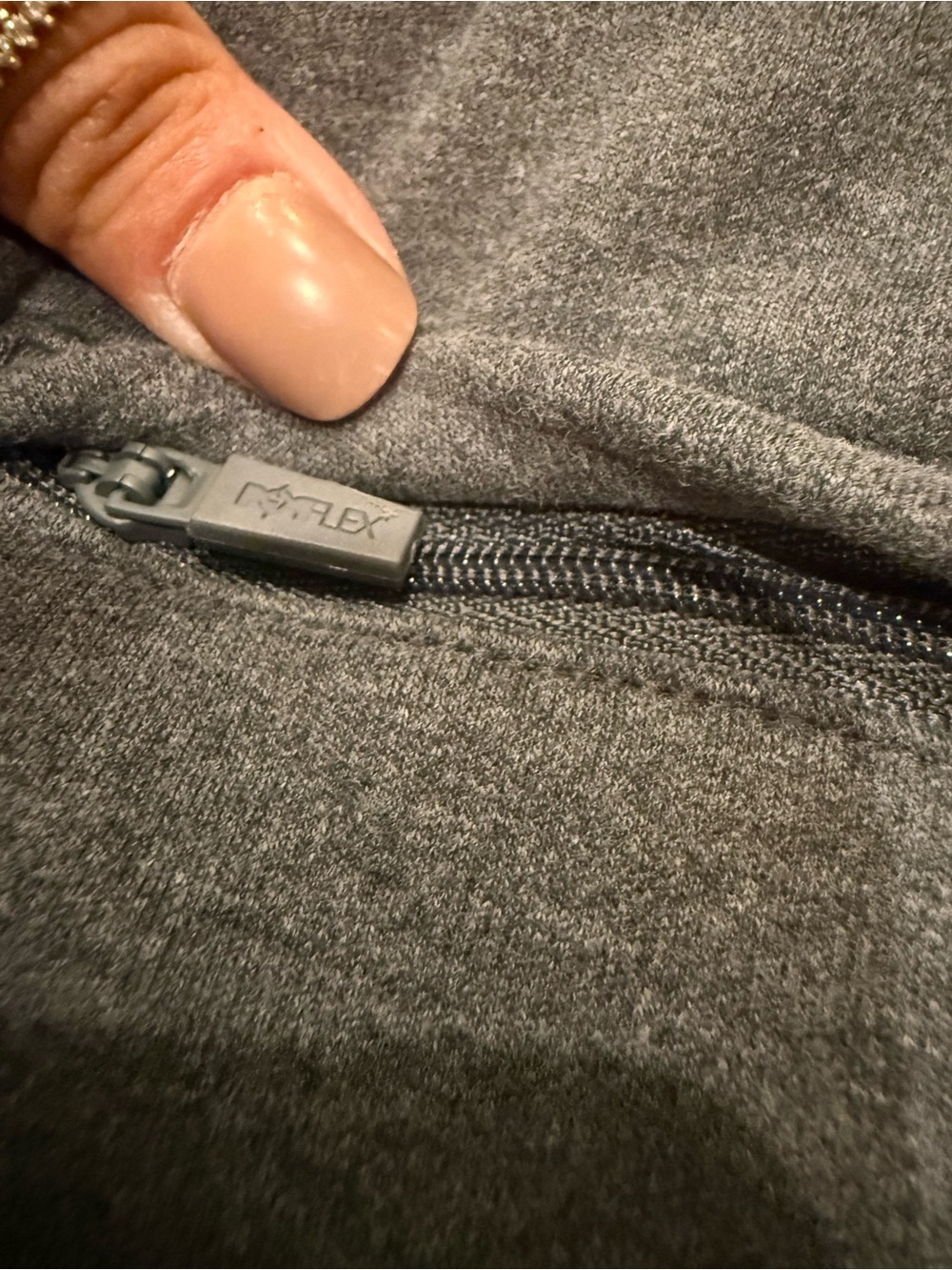 NWT. Popflex. Perfect Plane Pants. Charcoal Heather. Size medium. - Picture 13 of 15